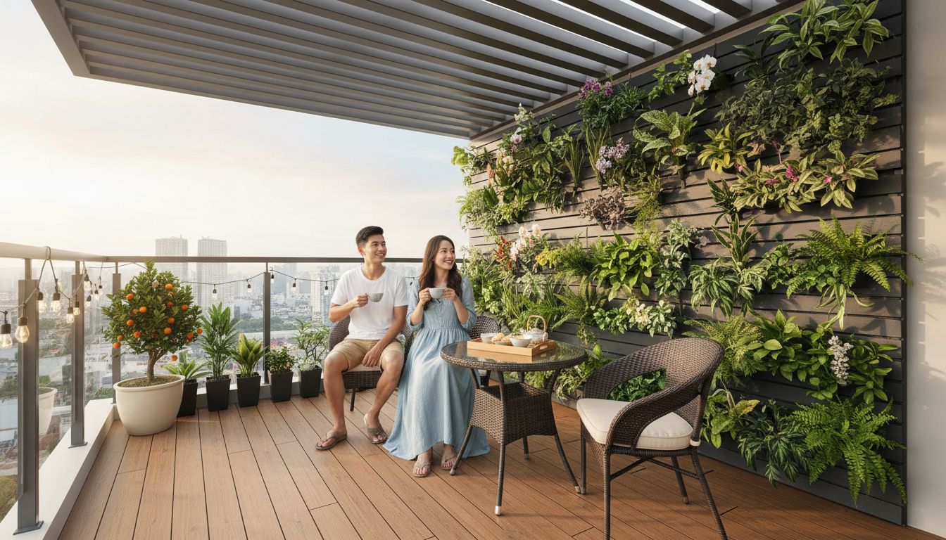 Biến Ban Công Nhỏ Thành 'Resort Mini': 5 Ý Tưởng Sáng Tạo Với Gỗ Nhựa Ngoài Trời - Minh họa 1