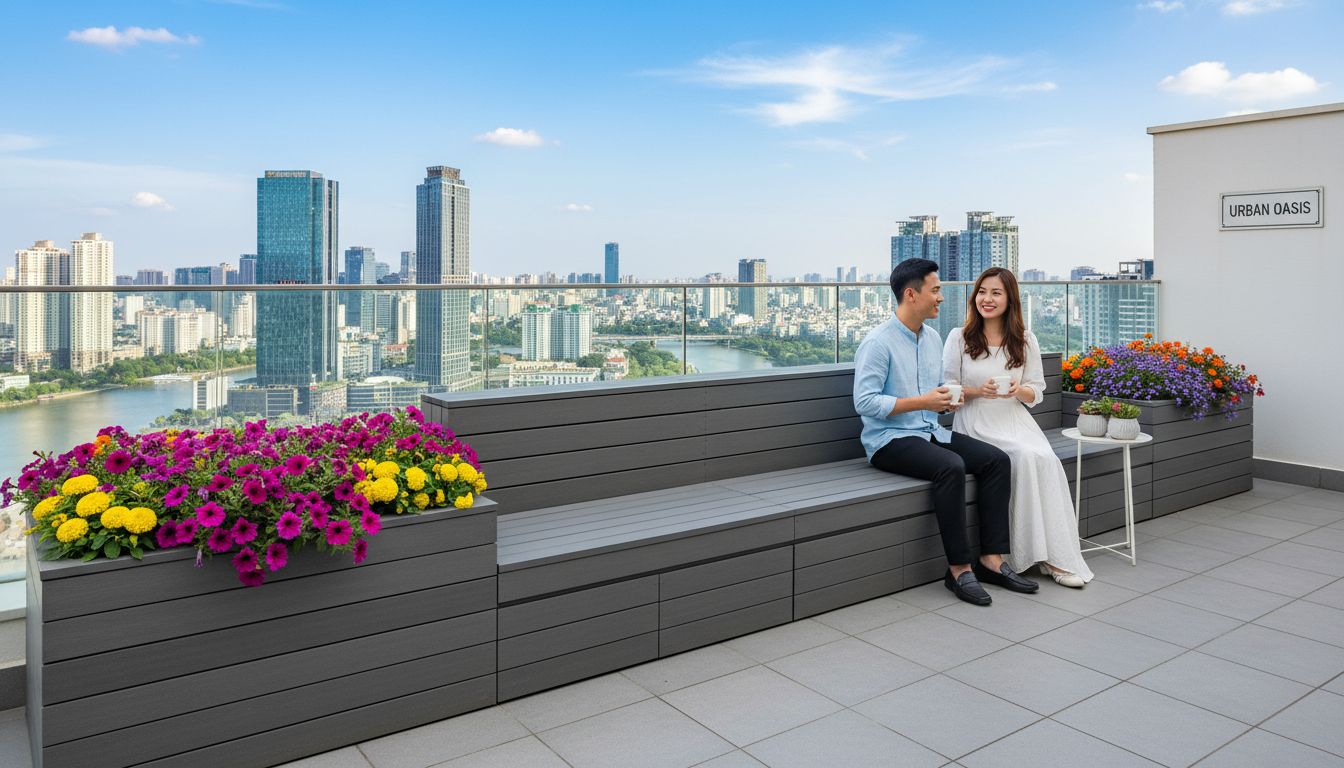 Biến Ban Công Nhỏ Thành 'Resort Mini': 5 Ý Tưởng Sáng Tạo Với Gỗ Nhựa Ngoài Trời - Minh họa 6