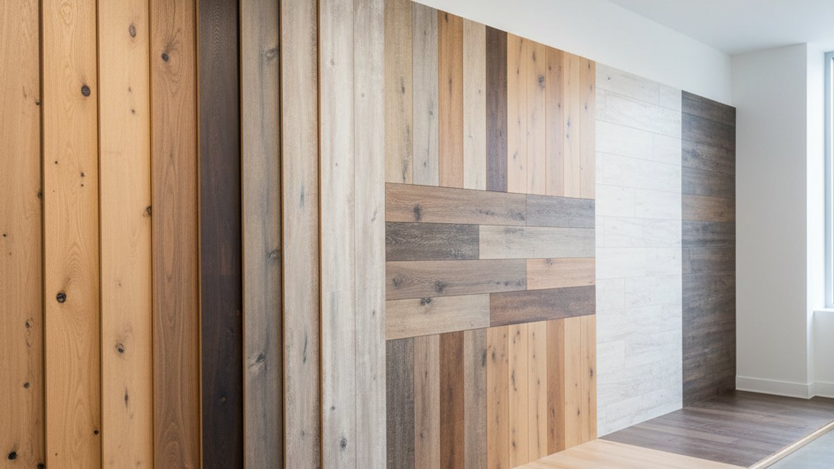 Trưng bày các mẫu sàn gỗ tự nhiên, công nghiệp, sàn nhựa