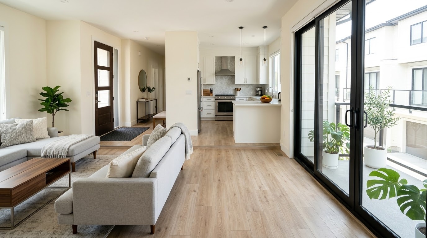 Cách xử lý cách ẩm cho sàn gỗ công nghiệp tại cửa ra vào và gần bếp
