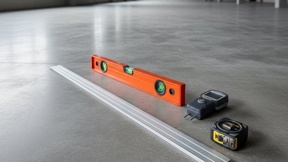 Bộ dụng cụ kiểm tra độ phẳng và độ ẩm nền