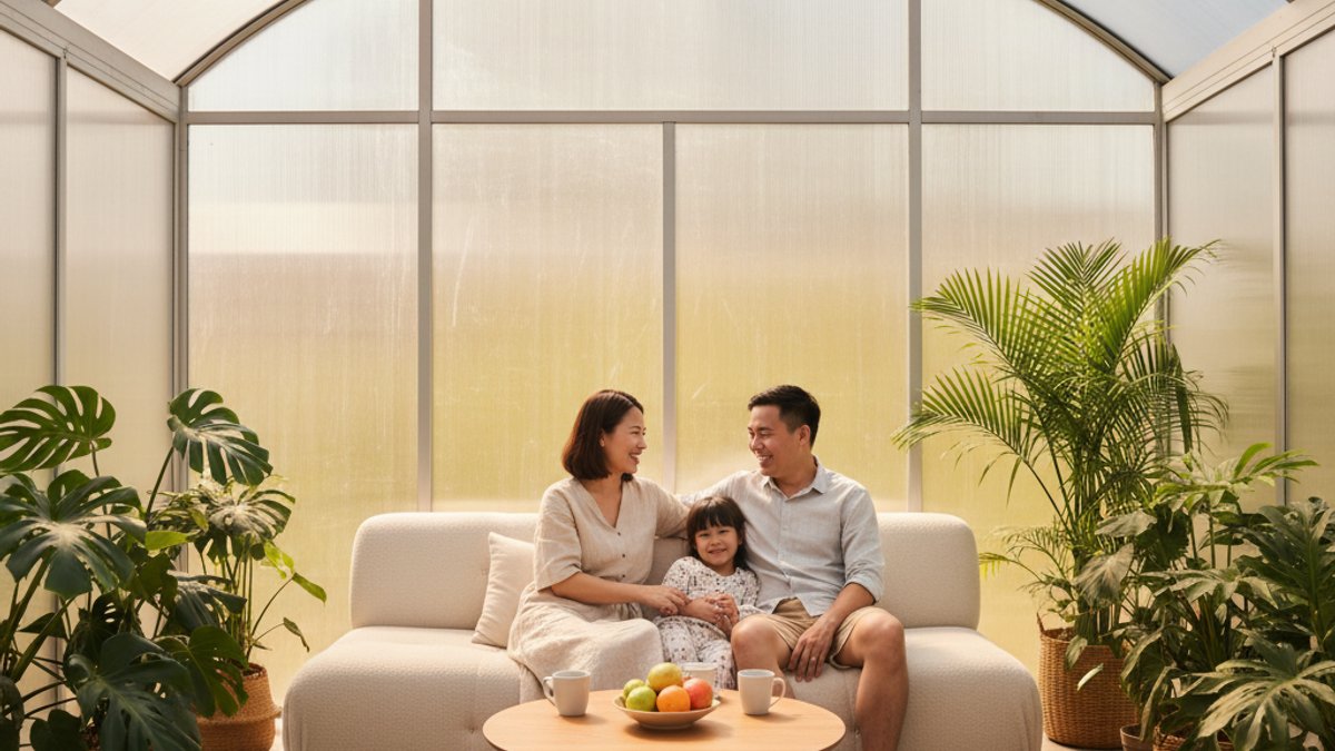 Gia đình Việt thư giãn trong không gian sáng tự nhiên