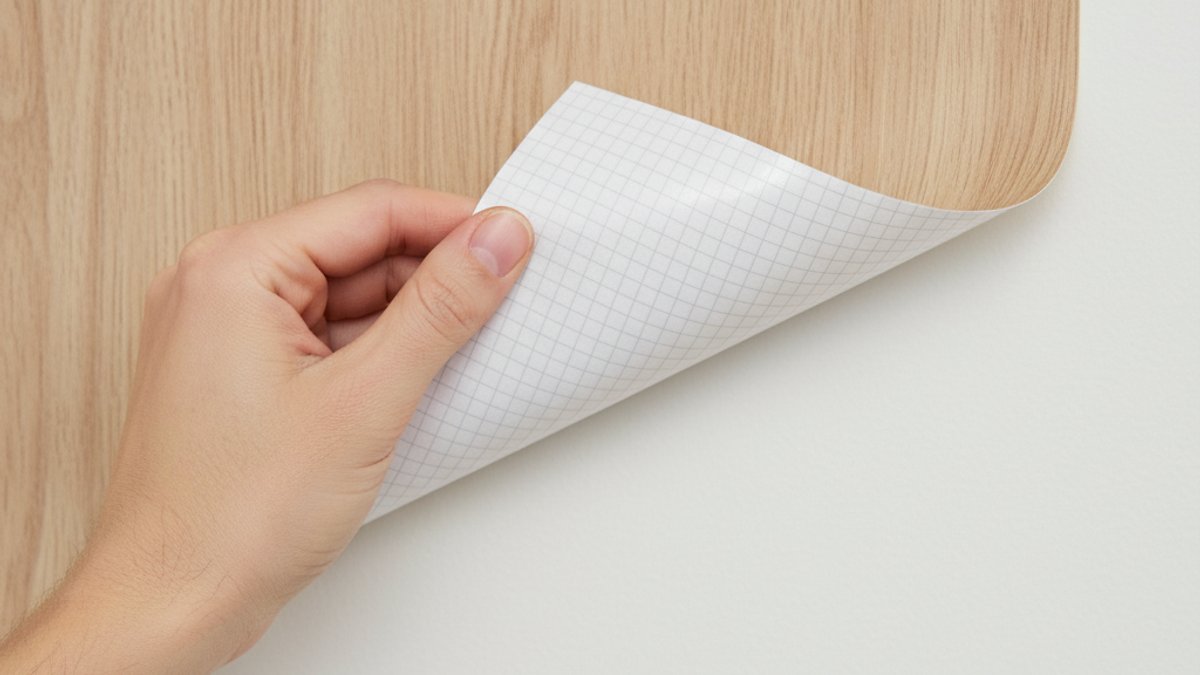 Giấy dán tường peel and stick, vân gỗ, dễ tháo