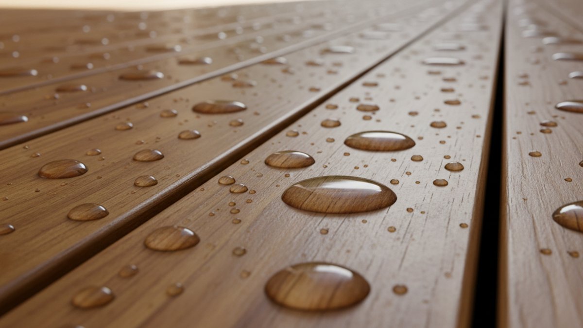 Gỗ ngoài trời được bảo vệ tốt, mới và đẹp