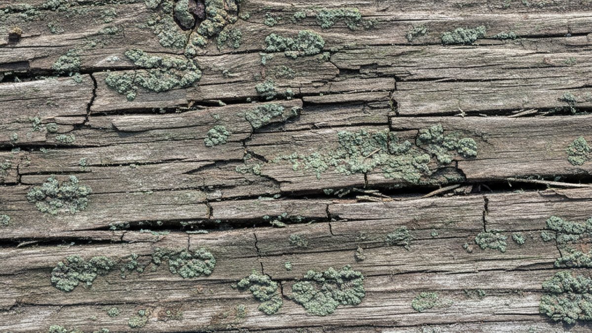 Gỗ ngoài trời bị hư hại nứt nẻ bạc màu