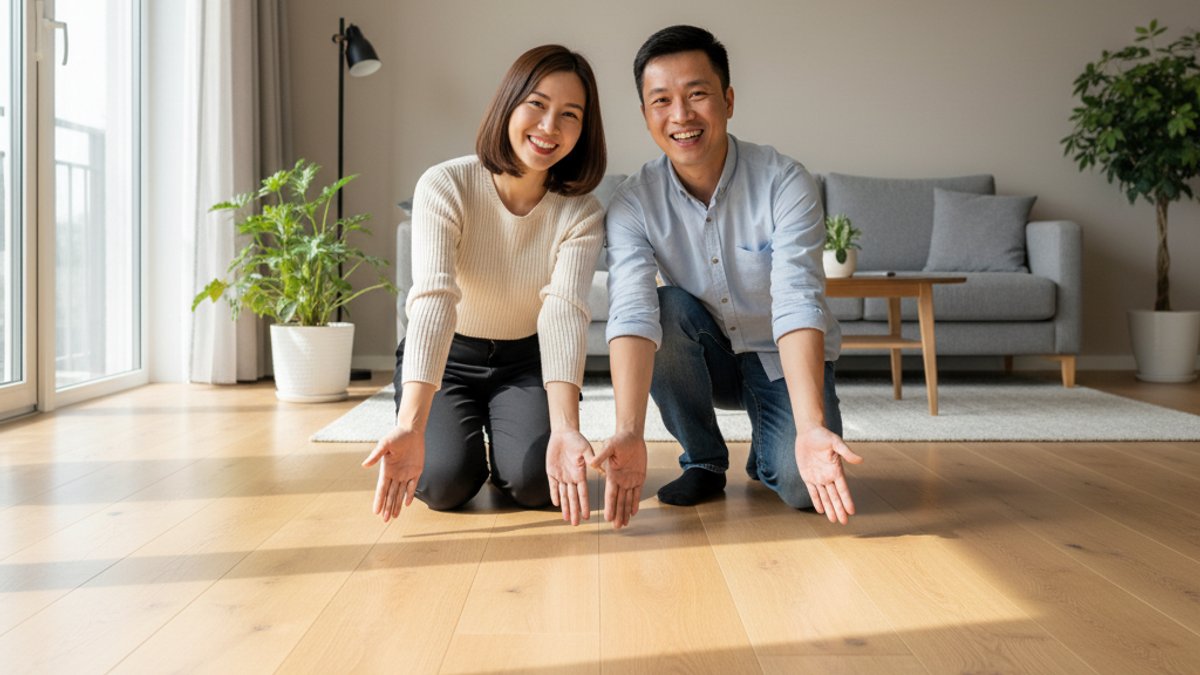 Khách hàng Việt Nam hài lòng với sàn gỗ được thi công