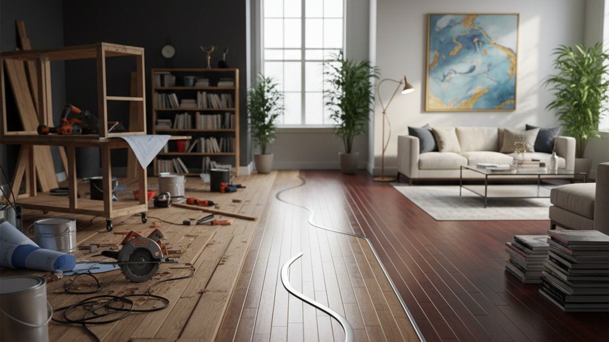 So sánh kết quả tự lắp và thuê thợ sàn gỗ