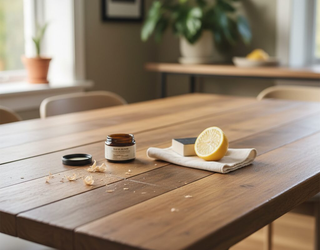 Mẹo Xử Lý Vết Xước Trên Bàn Ăn Gỗ Nhanh Gọn Tại Nhà Không Ngờ Tới
