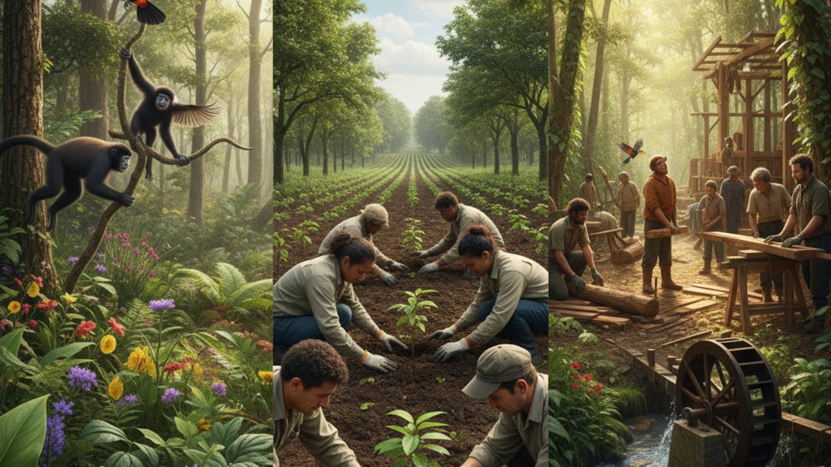 Hình ảnh minh họa nguyên tắc gỗ bền vững