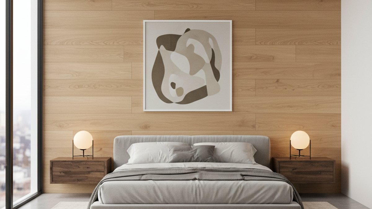 Tường ốp gỗ nhựa WPC nội thất hiện đại