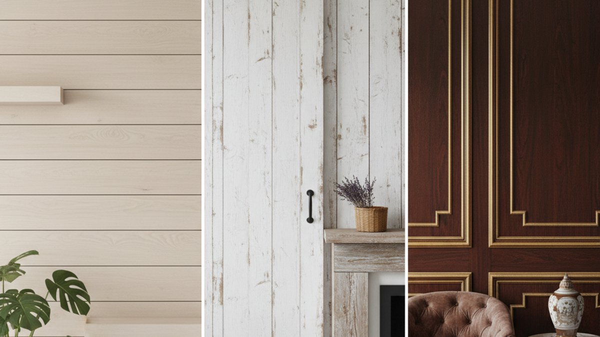 Các phong cách thiết kế tường ốp gỗ hiện đại, cổ điển, mộc mạc