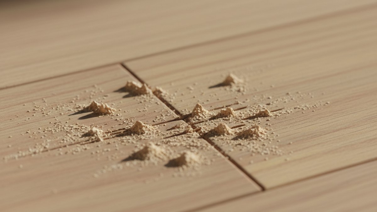 Sàn gỗ công nghiệp bị mối mọt tấn công