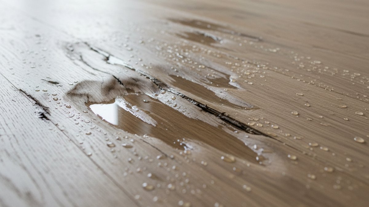 Sàn gỗ tự nhiên bị phồng rộp do ẩm