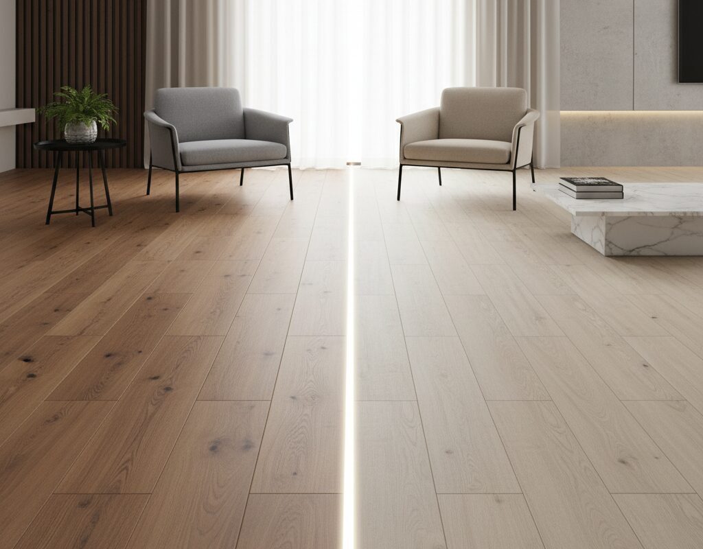 Sàn Gỗ Công Nghiệp và Sàn Nhựa Giả Gỗ: Cuộc Đối Đầu 'Nảy Lửa' và Ai Là Người Chiến Thắng?