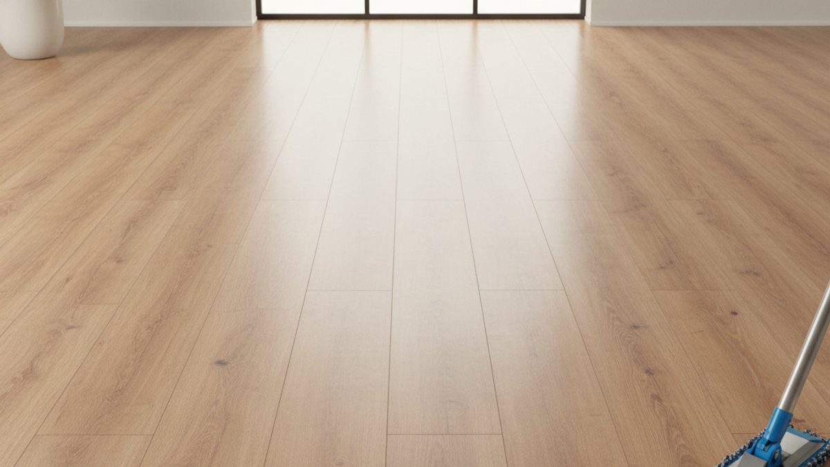 Sàn gỗ sạch sẽ, dễ lau chùi