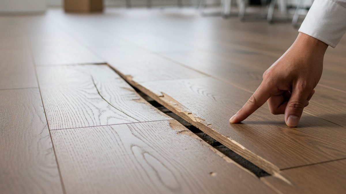 Sàn gỗ bị lỗi do thi công kém chất lượng