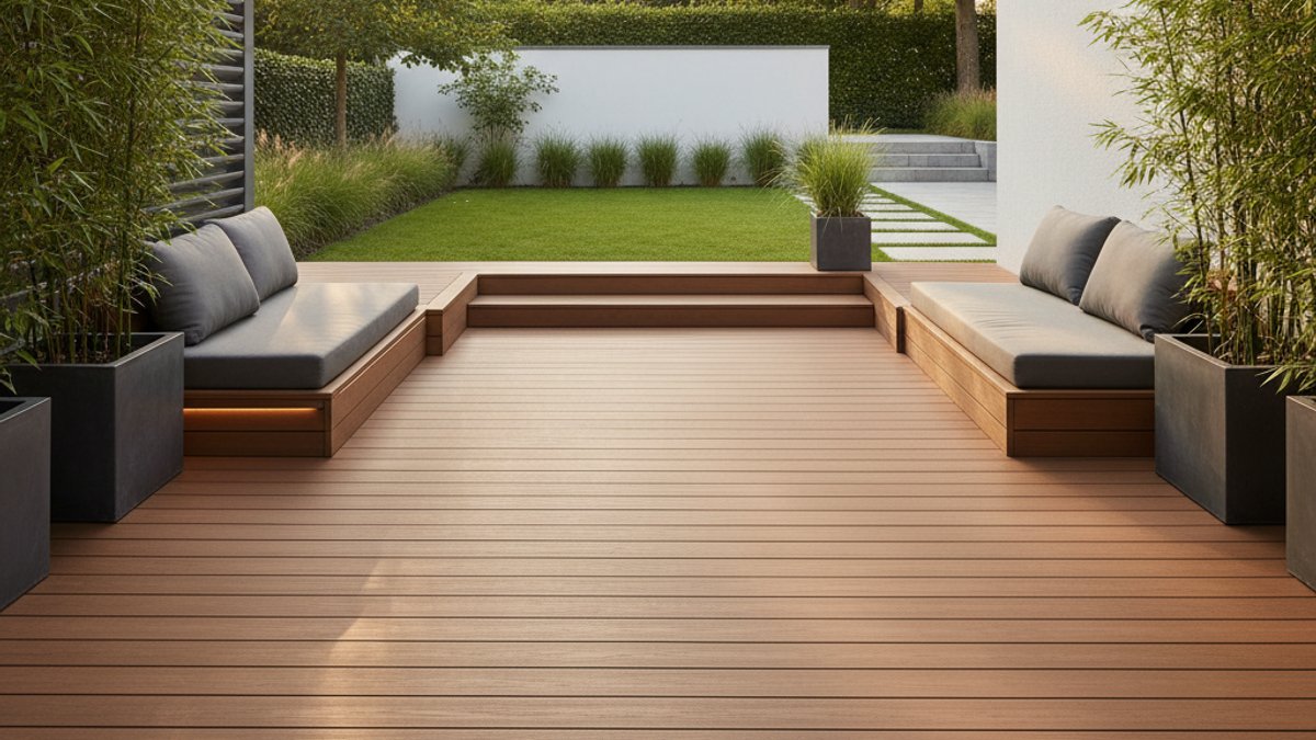 Sàn gỗ nhựa WPC vân gỗ tự nhiên cho sân vườn