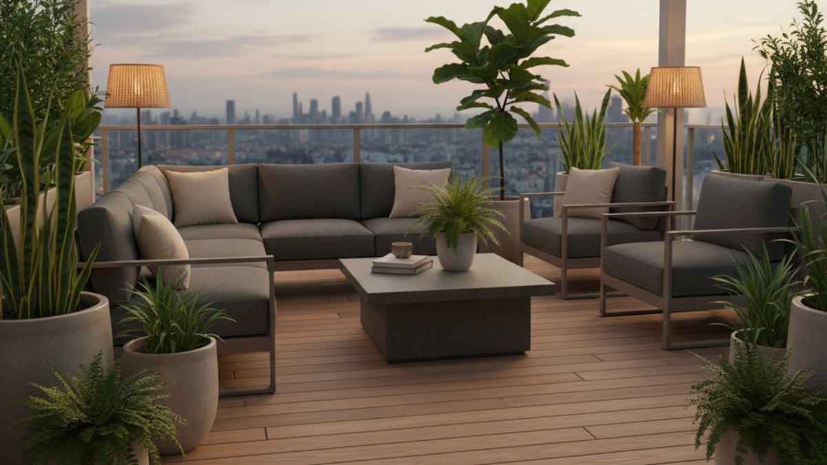 Sàn gỗ nhựa WPC ngoài trời ban công