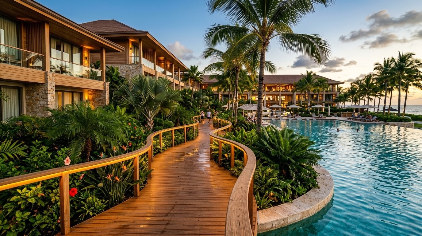 Sàn gỗ UltraWood ứng dụng tại resort cao cấp