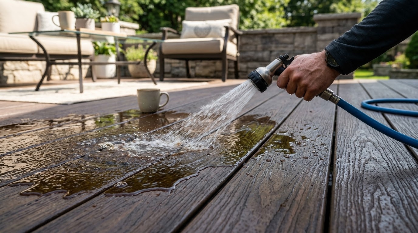 Bề mặt sàn gỗ UltraWood chống bám bẩn dễ vệ sinh