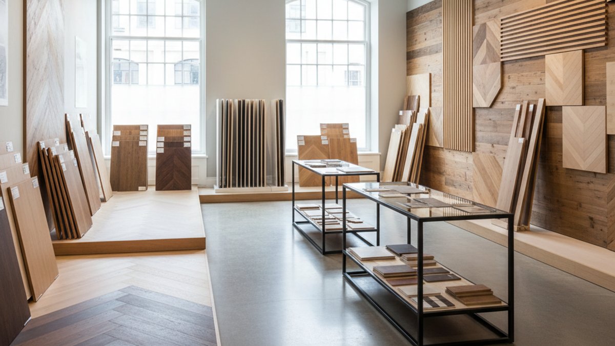 Showroom Vua Gỗ trưng bày sản phẩm gỗ