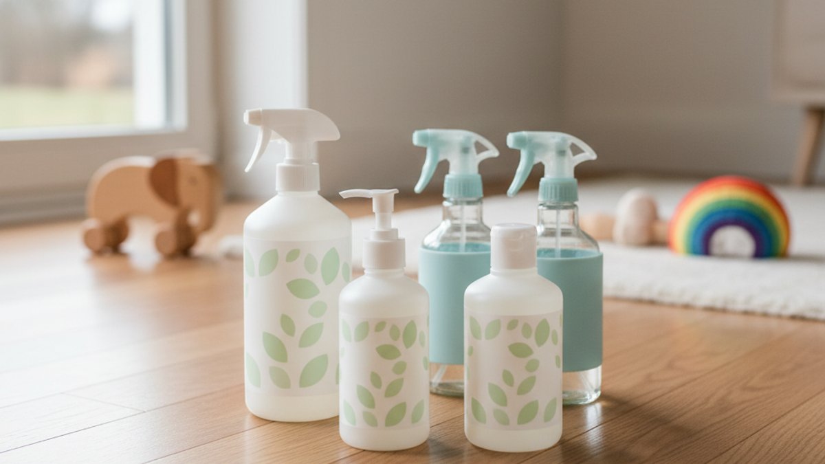 Các sản phẩm vệ sinh sàn nhà an toàn cho trẻ nhỏ