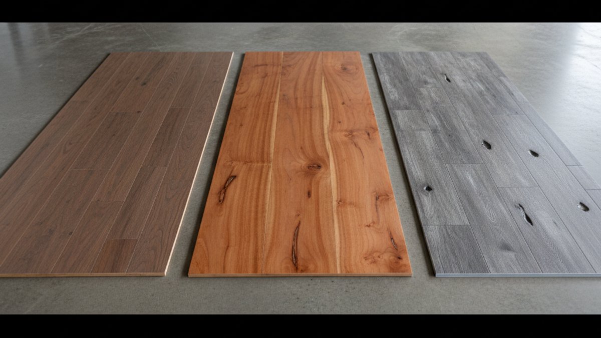 Mẫu sàn gỗ công nghiệp, tự nhiên và sàn nhựa giả gỗ