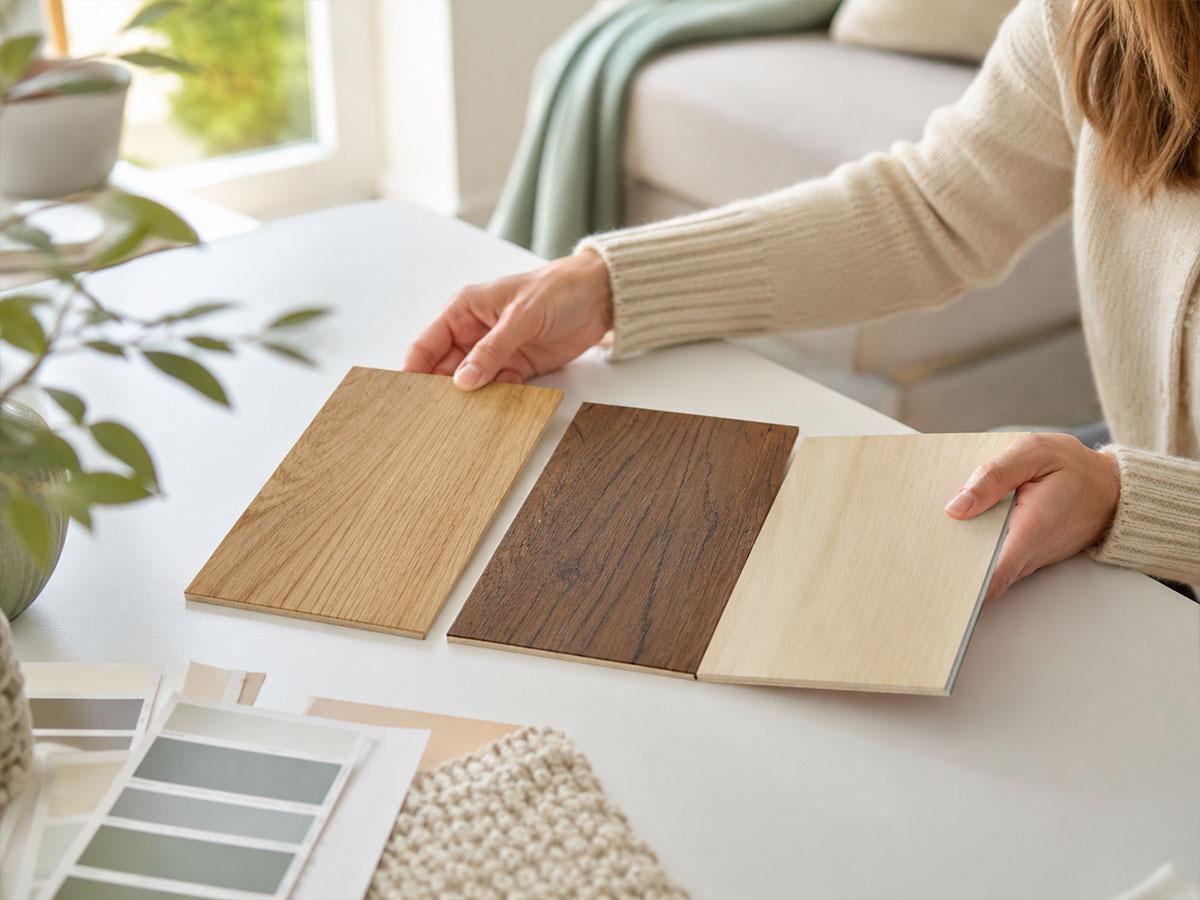 So sánh các mẫu màu sàn gỗ công nghiệp trước khi lựa chọn.