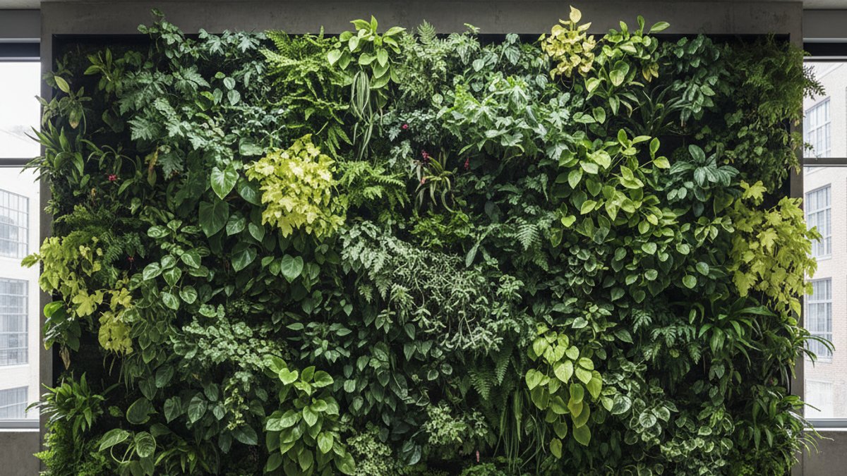 Tường cây xanh trong nhà