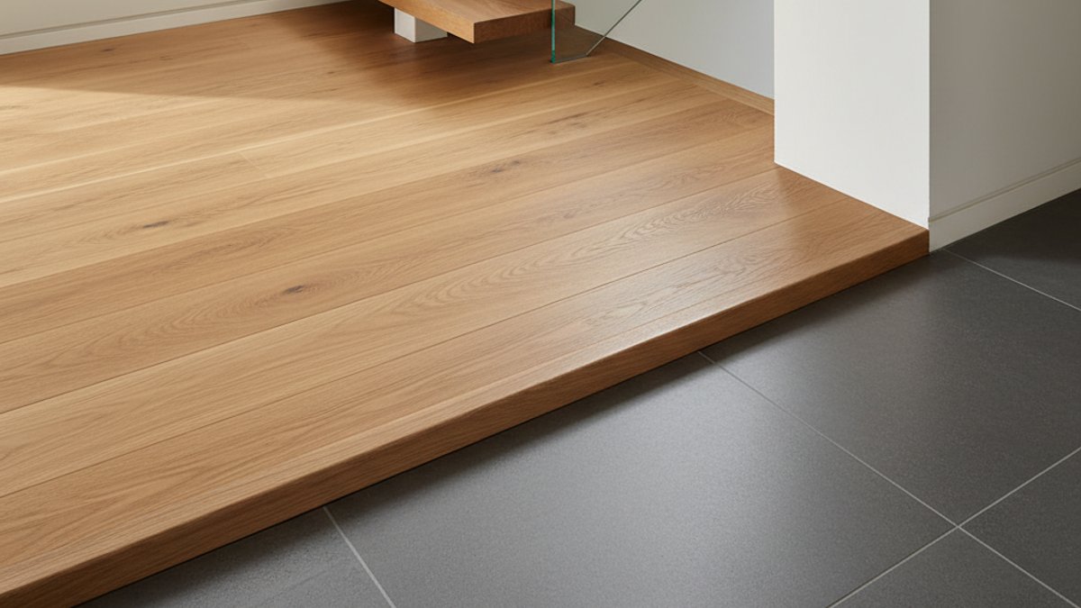 Nẹp sàn gỗ tại cửa ra vào, nẹp cầu thang