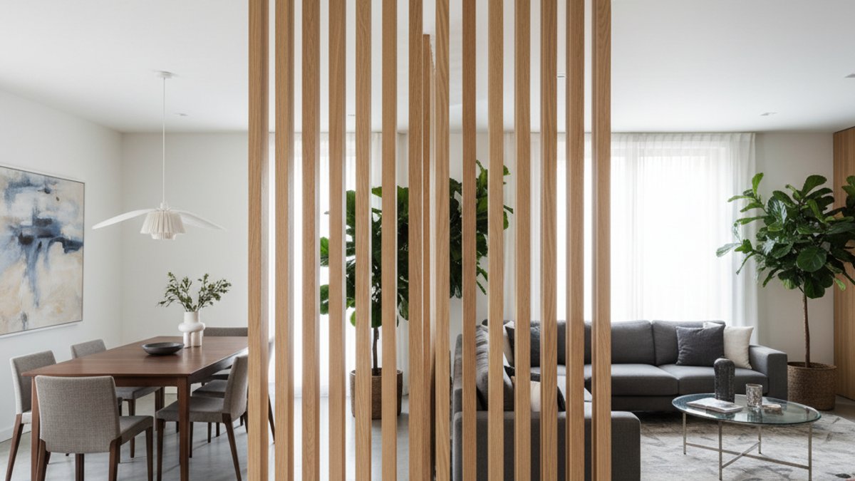 Vách ngăn lam gỗ trang trí nội thất